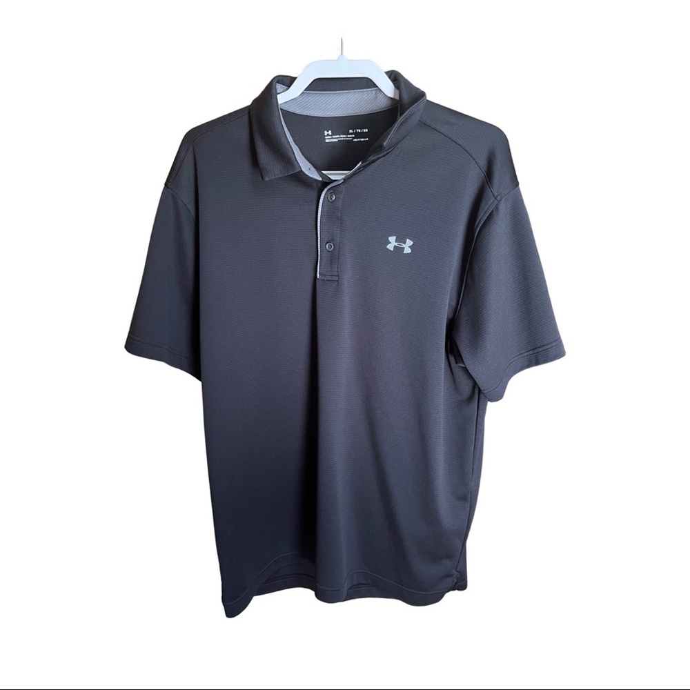 Under Armour Mens XL Polo Dark Grey (almost black)